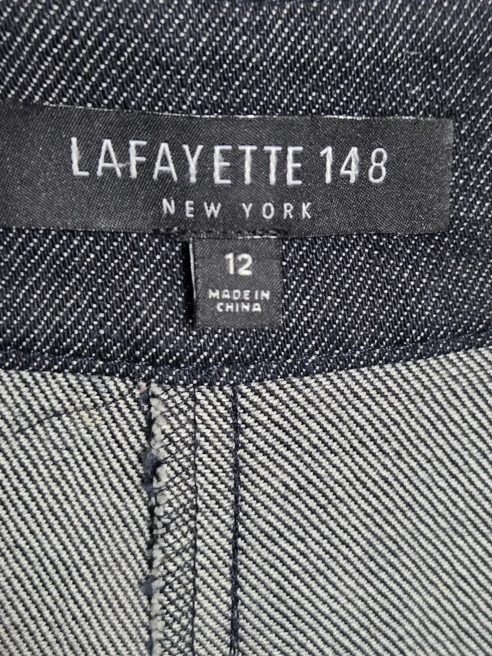 Lafayette 148 New York Morton Denim Culottes Pants Size 12